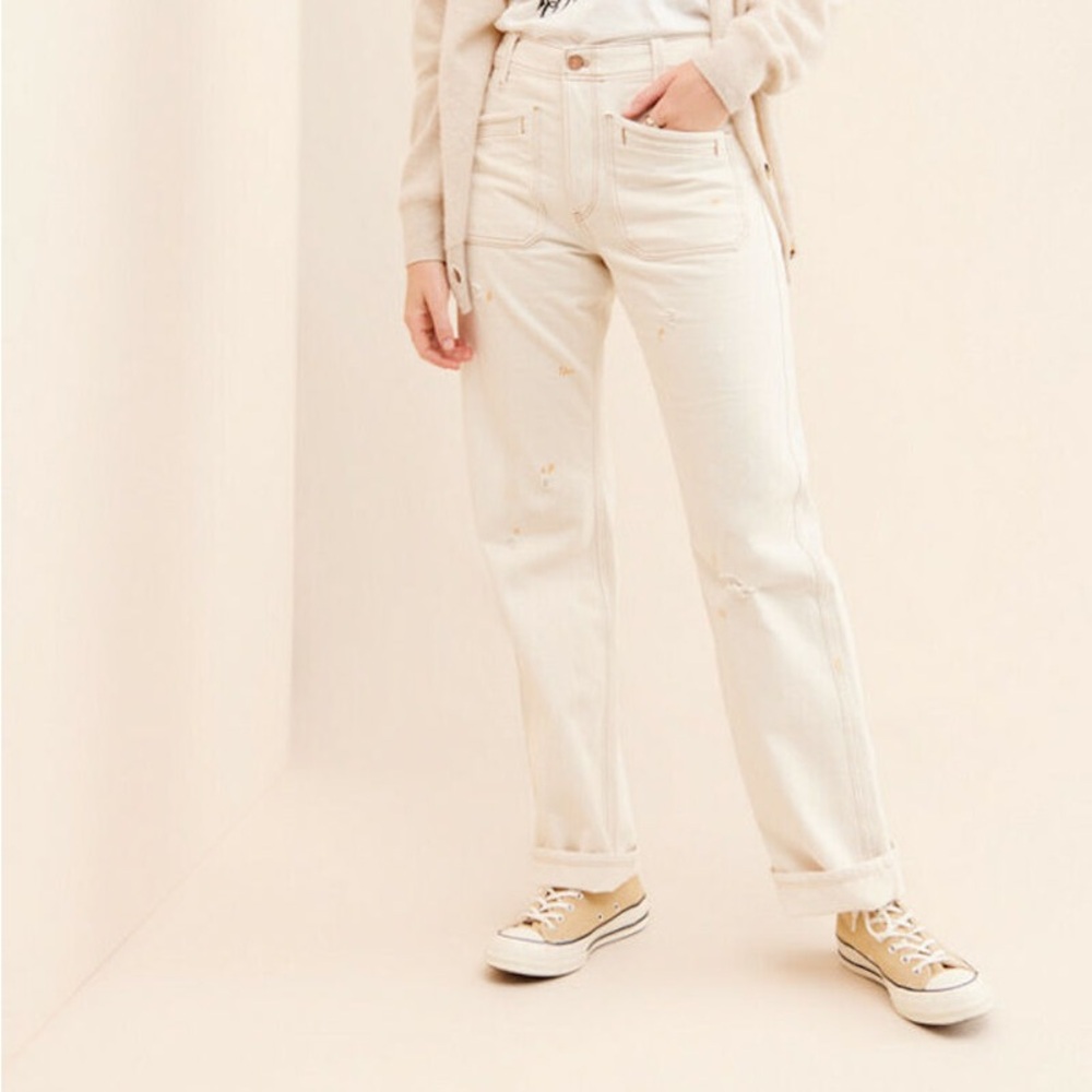 Free People Go Easy Bootcut High Rise Jeans in Oak Size 26